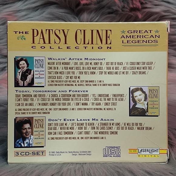 The Patsy Cline Collection 3 CD Boxed set VTG - Picture 2 of 16